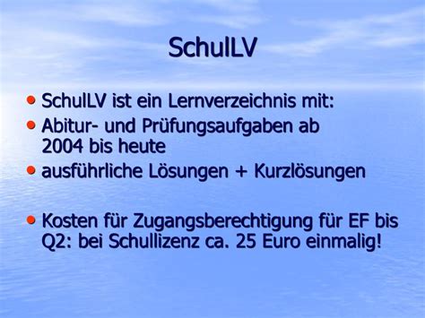 schullv prüfungsaufgaben